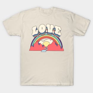 Retro Love Rainbow T-Shirt